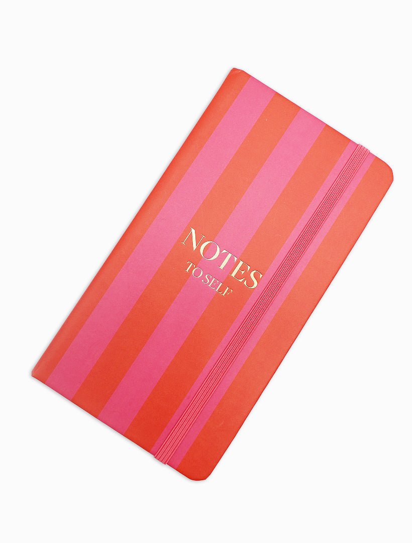 Paige Journal Pink Red Stripe - Zjoosh