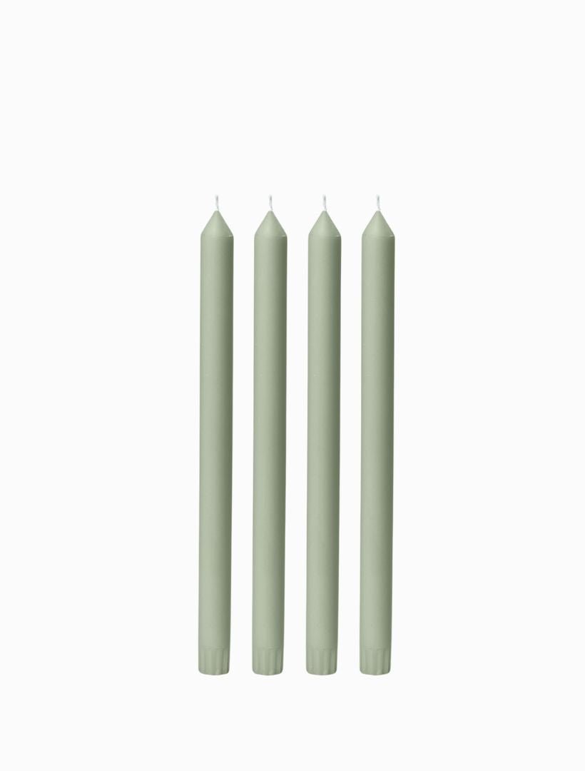 Pale Eucalypt 30cm Dinner Candle (Pack of 4) - Zjoosh