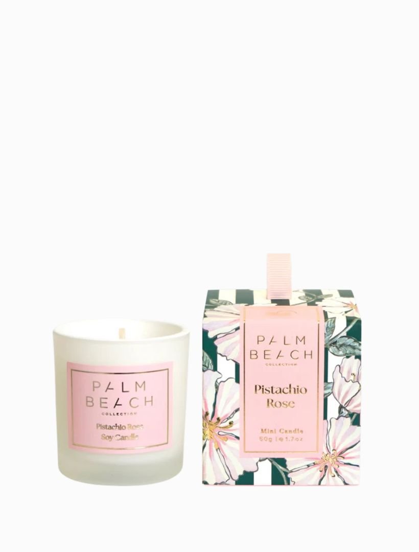 Palm Beach Extra Mini Candle Pistachio Rose 50G - Zjoosh