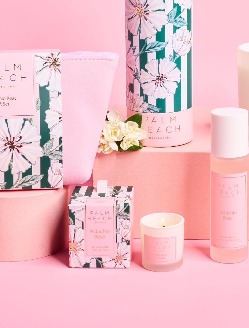 Palm Beach Extra Mini Candle Pistachio Rose 50G - Zjoosh