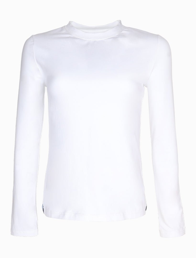 Paris Long Sleeve Classic Tee White - Zjoosh