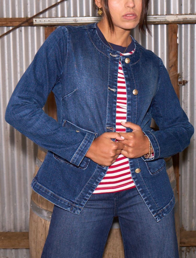 Paris Long Sleeve Tee Red White - Zjoosh