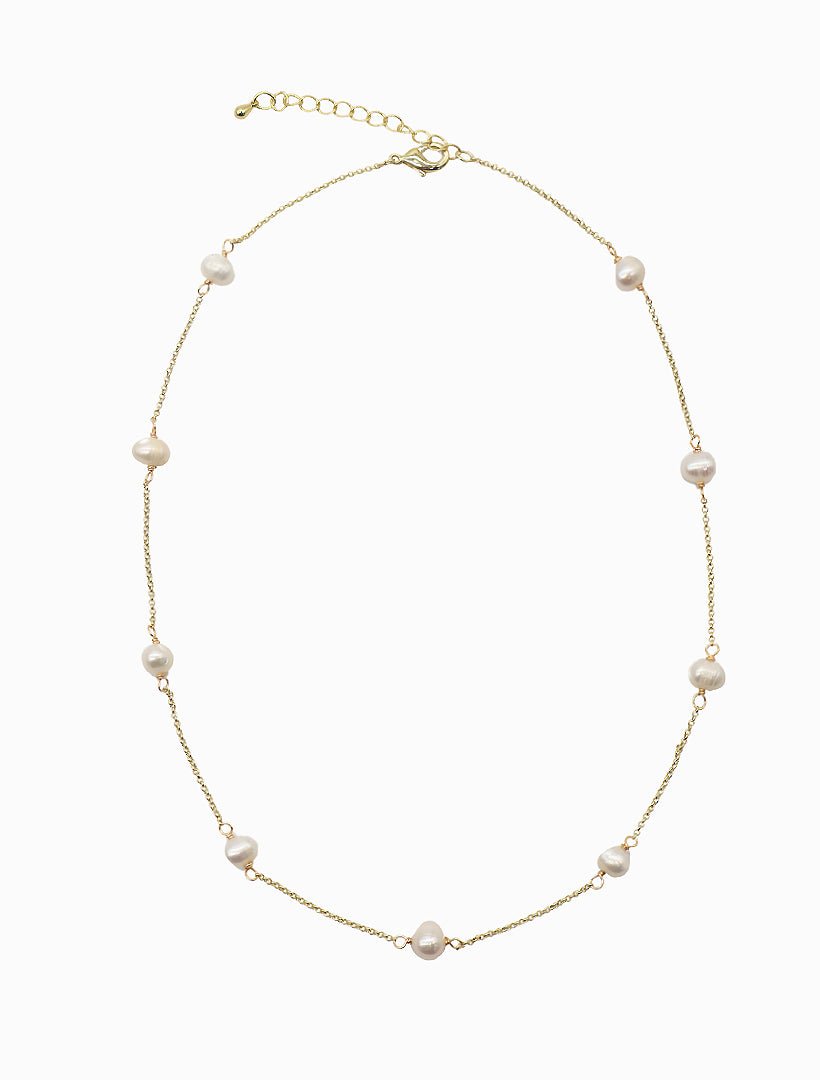 Pearl Chain Necklace - Zjoosh