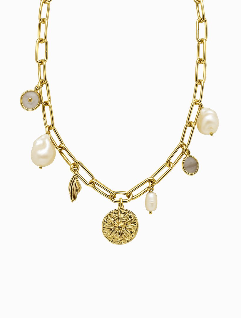 Pearl Charm Necklace - Zjoosh