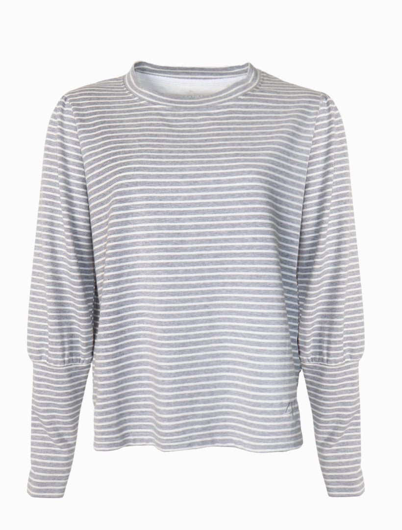 Penny Striped Top Grey - FINAL SALE - Zjoosh