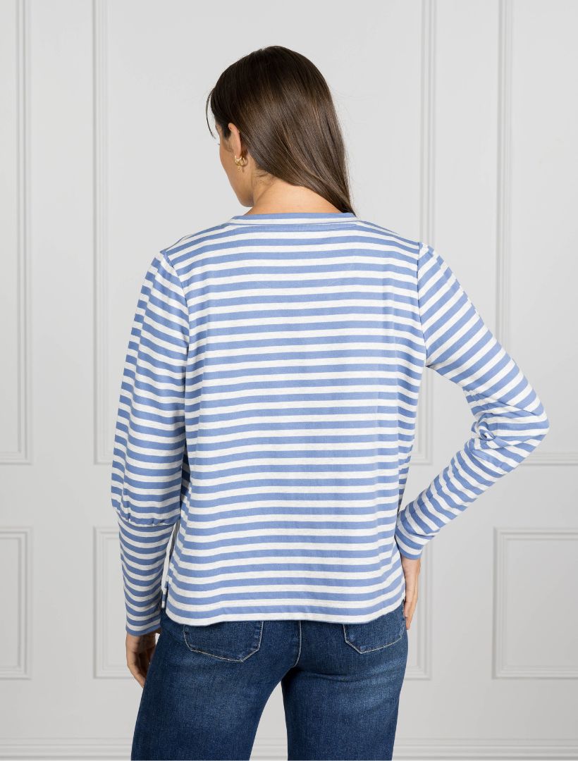 Penny Striped Top Blue