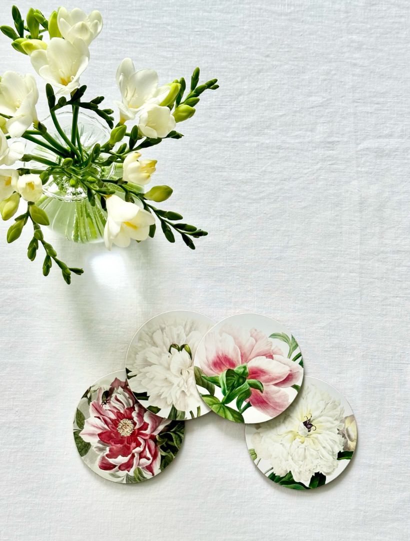 Peony Coasters (Set of 4) - Zjoosh