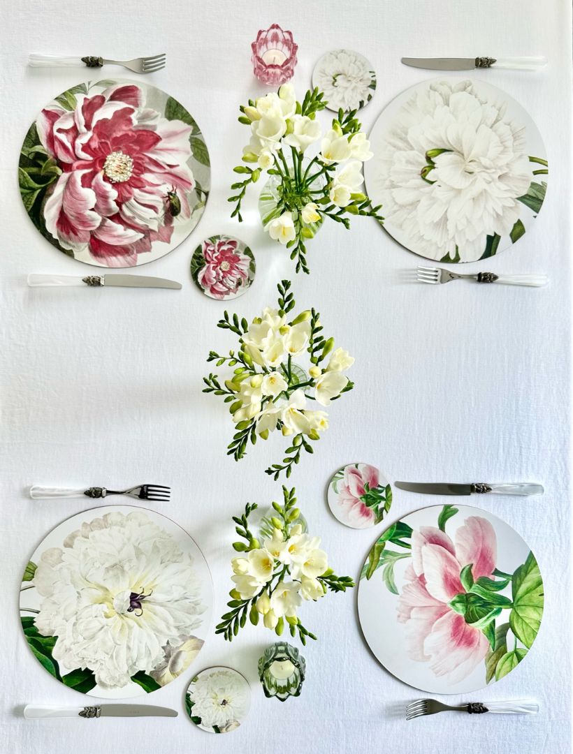 Peony Placemats (Set of 4) - Zjoosh