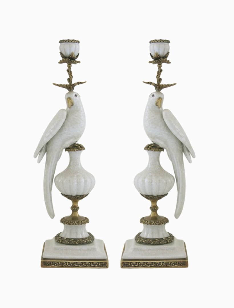 Perroguet Candle Holder White - Zjoosh