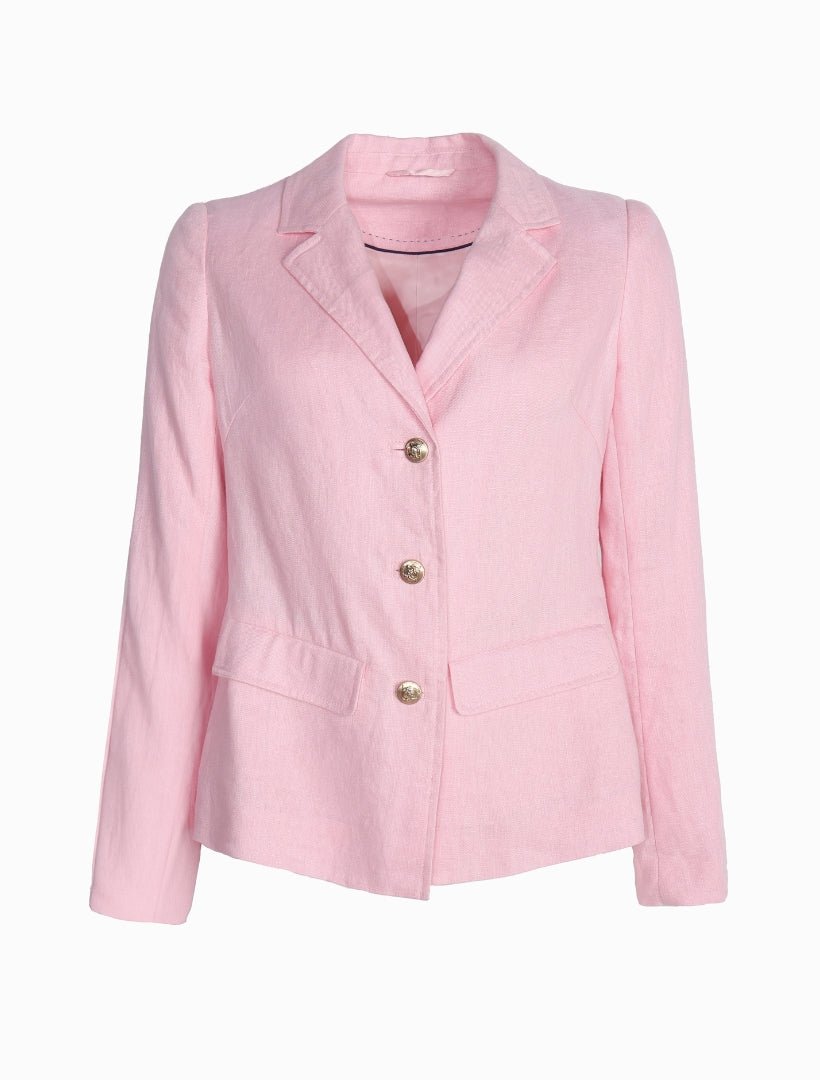 Peta Linen Blazer Pink - FINAL SALE - Zjoosh