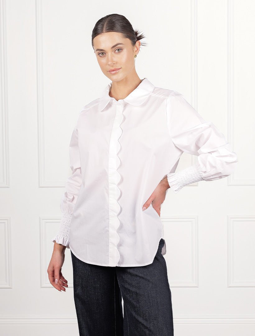 Petal Shirt White - Zjoosh
