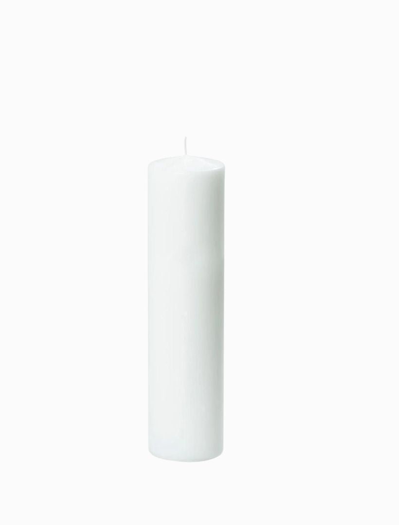 Pillar Candle White (7cm x 20cm) - Zjoosh