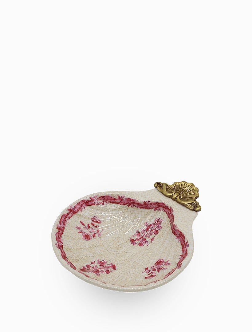 Pink Floral Shell Soap Dish - Zjoosh