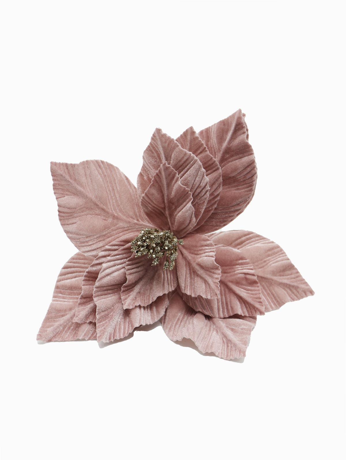 Pink Poinsettia Clip On - FINAL SALE - Zjoosh