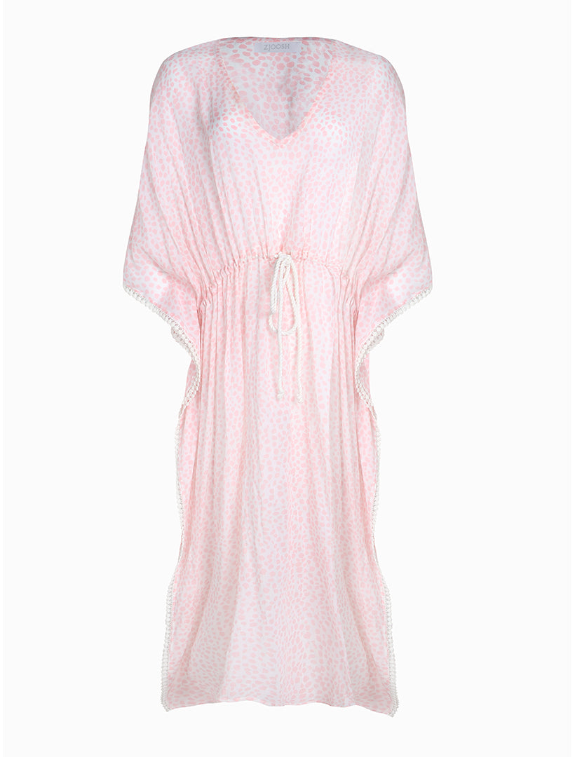 Sierra Animal Kaftan Pink