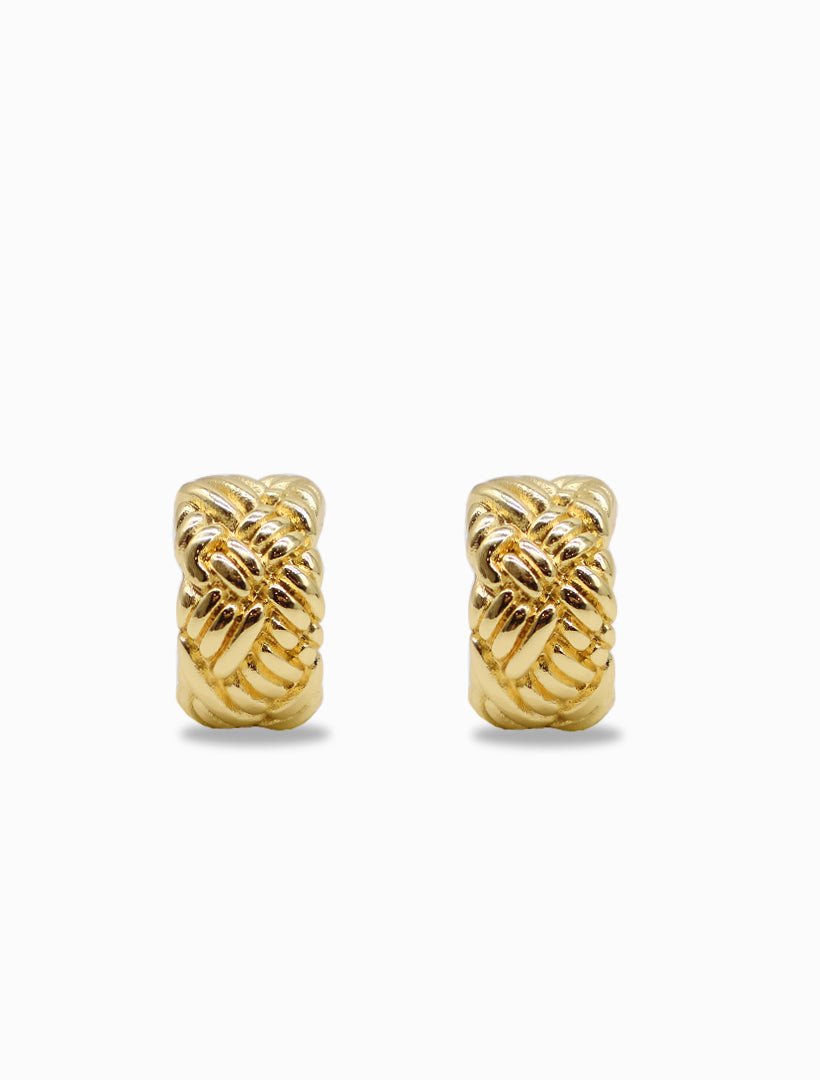 Plaited Hoops Gold - Zjoosh