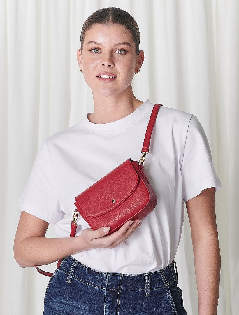 Posy Cross Body Bag Red - Zjoosh