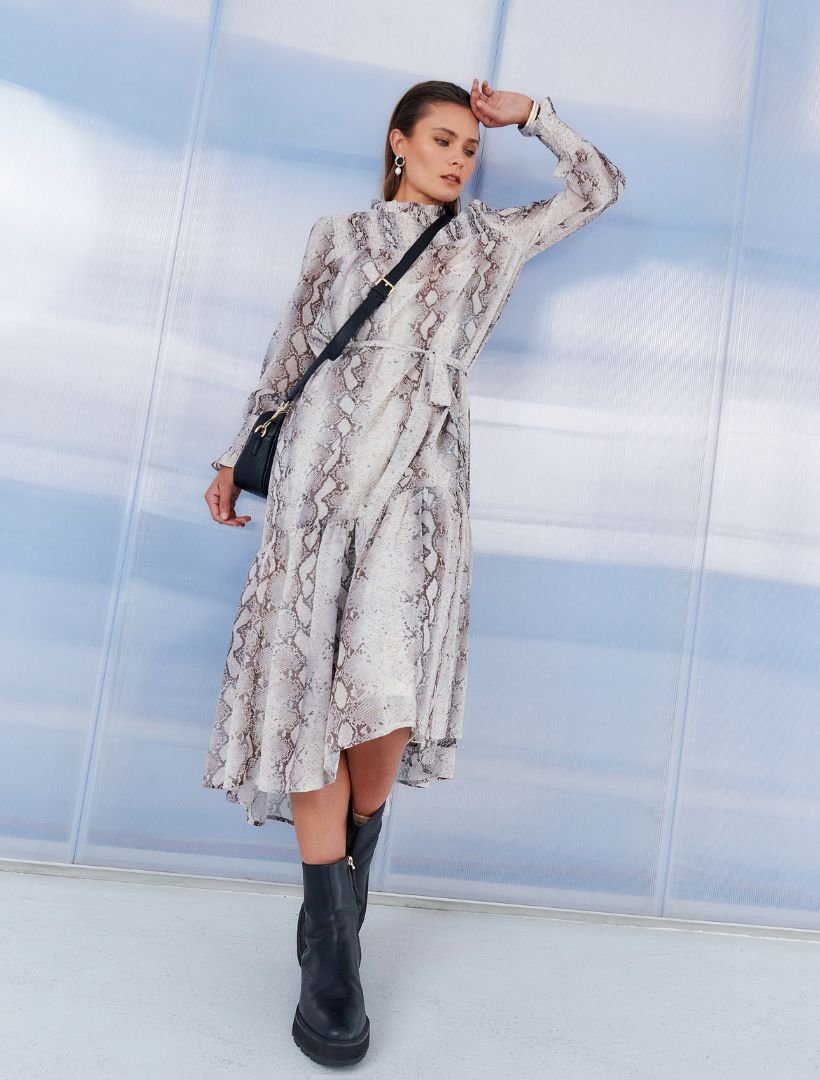 Python Print Dress - FINAL SALE - Zjoosh
