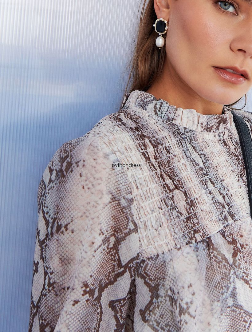 Dress Code Python Python Print Dress - FINAL SALE - Zjoosh
