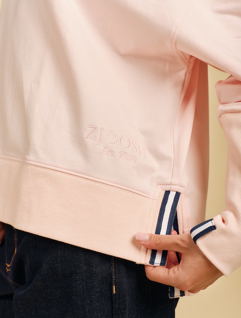 Queenstown Zip Through Sweatshirt Pink - Zjoosh