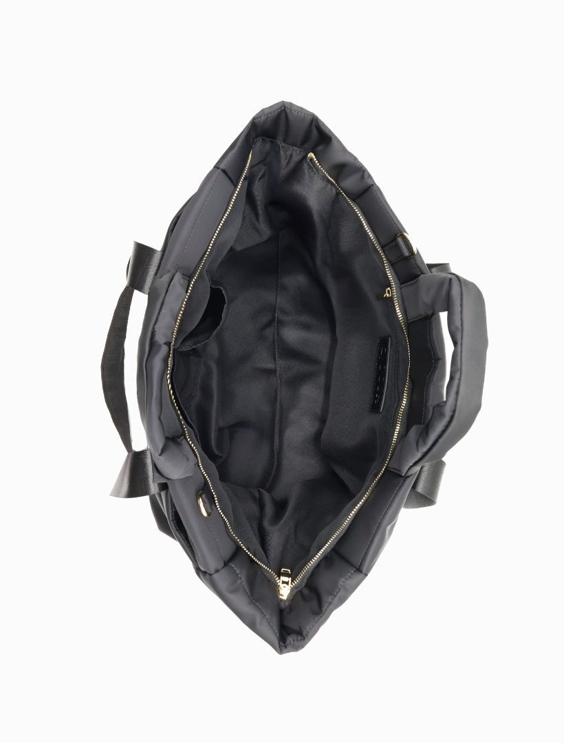 Quilted Voyager Bag Black - Zjoosh