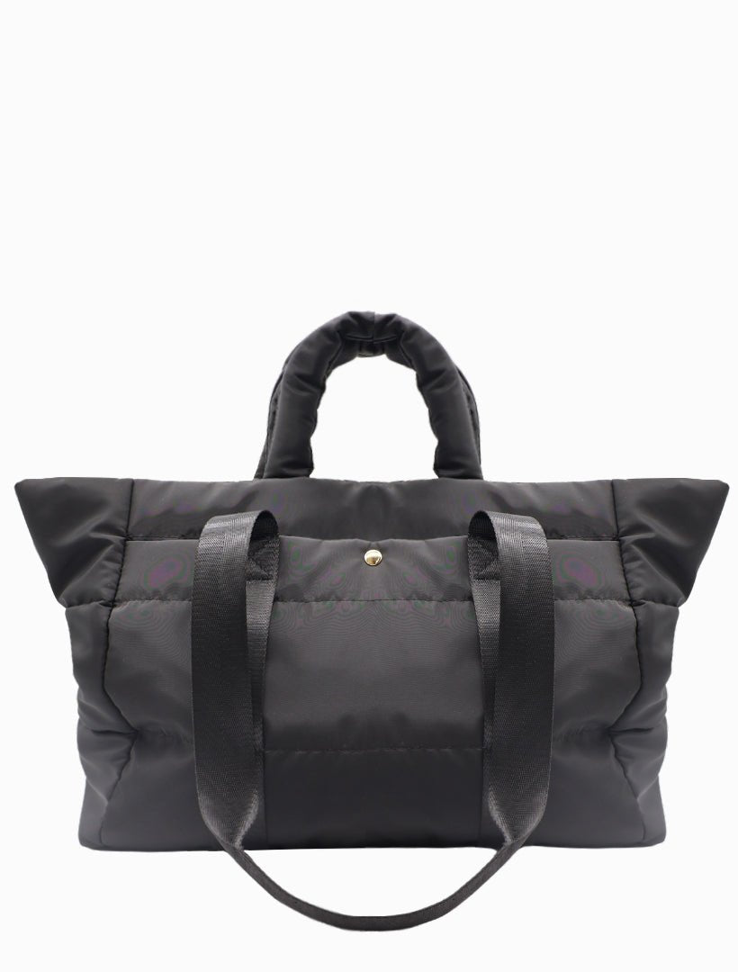 Quilted Voyager Bag Black - Zjoosh