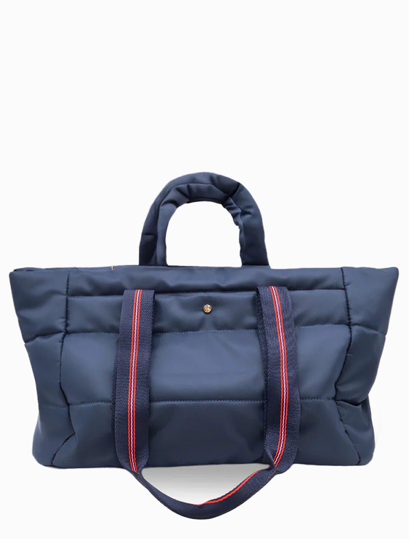Quilted Voyager Bag Navy - Zjoosh