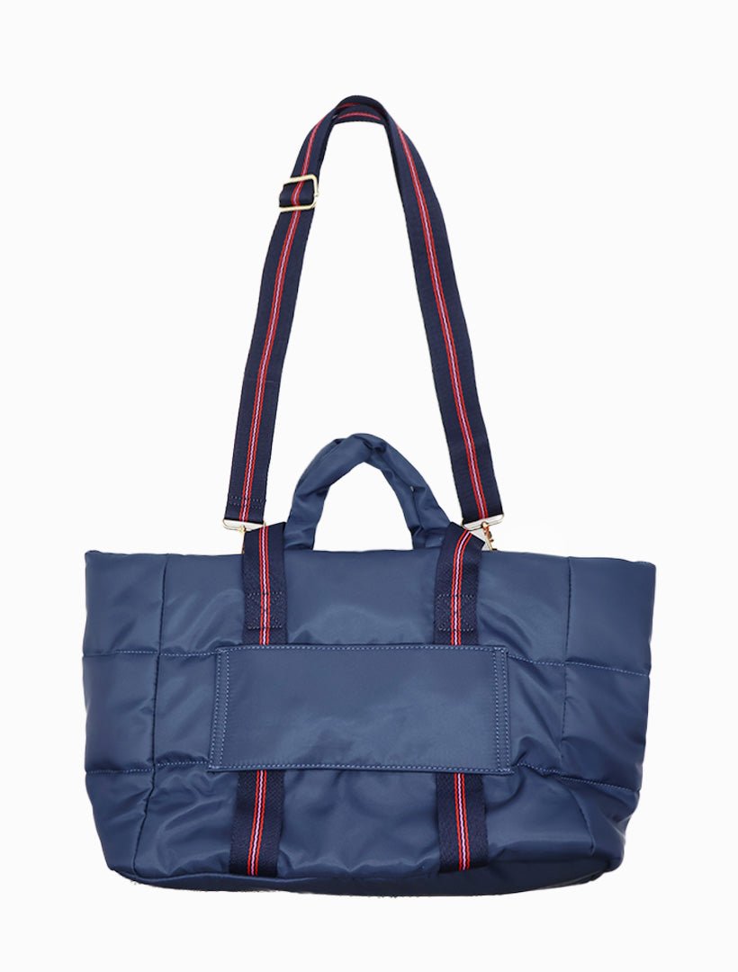 Quilted Voyager Bag Navy - Zjoosh