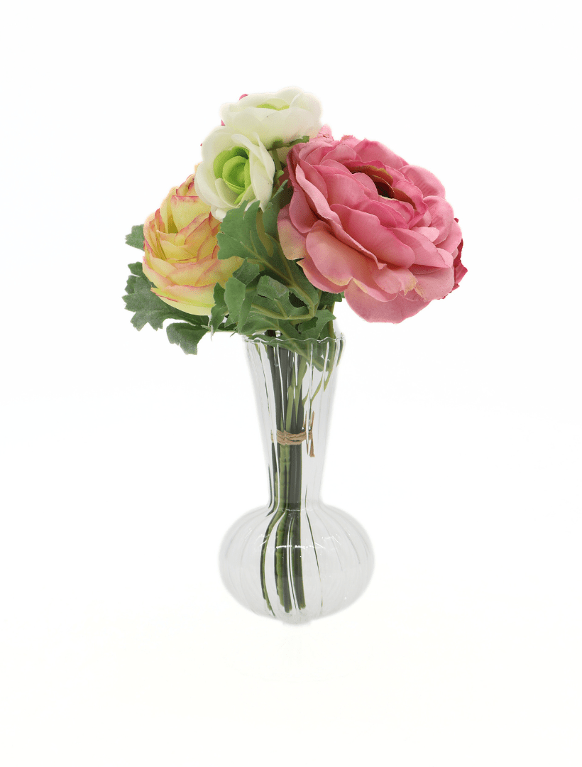 Rannunculus Bouquet Pink White - Zjoosh