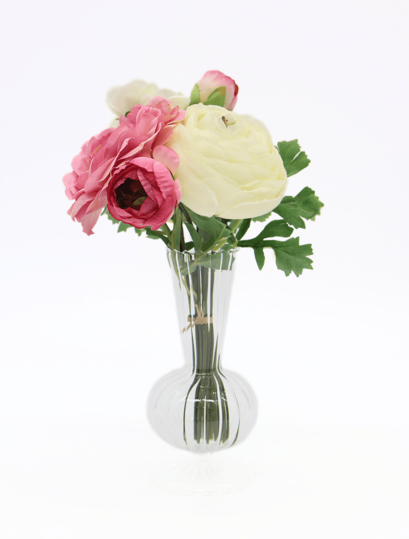 Rannunculus Bouquet Pink White - Zjoosh