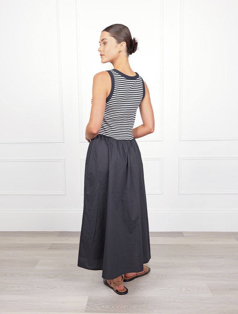 Raven Cotton Dress Navy - FINAL SALE - Zjoosh