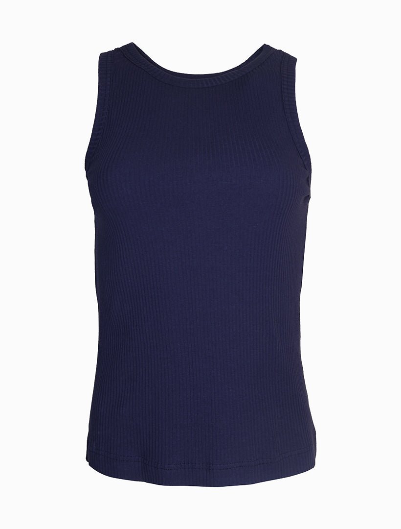 Raven Rib Tank Navy - FINAL SALE - Zjoosh