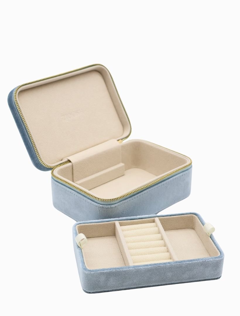 Rectangle Jewellery Case Blue - Zjoosh