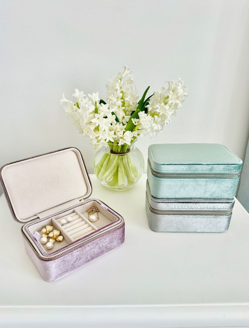 Rectangle Jewellery Case Lilac - Zjoosh