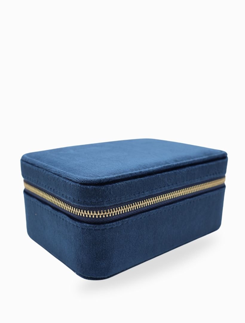 Rectangle Jewellery Case Navy - Zjoosh