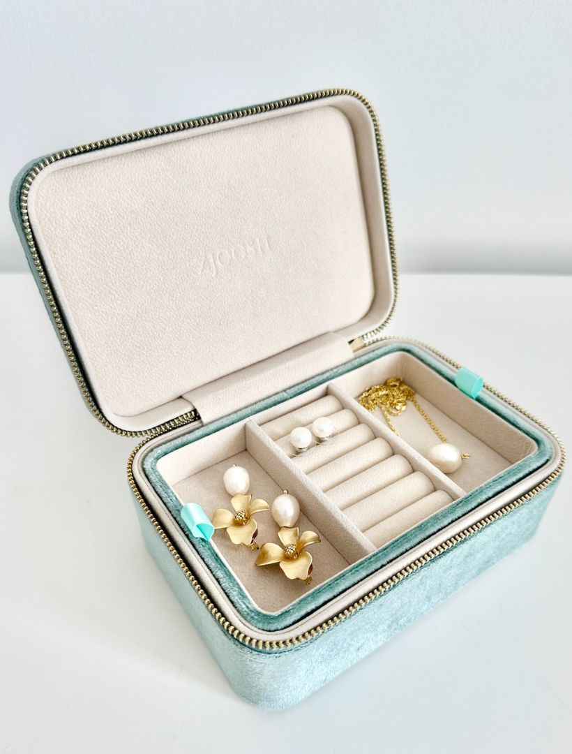 Rectangle Jewellery Case Sage - Zjoosh