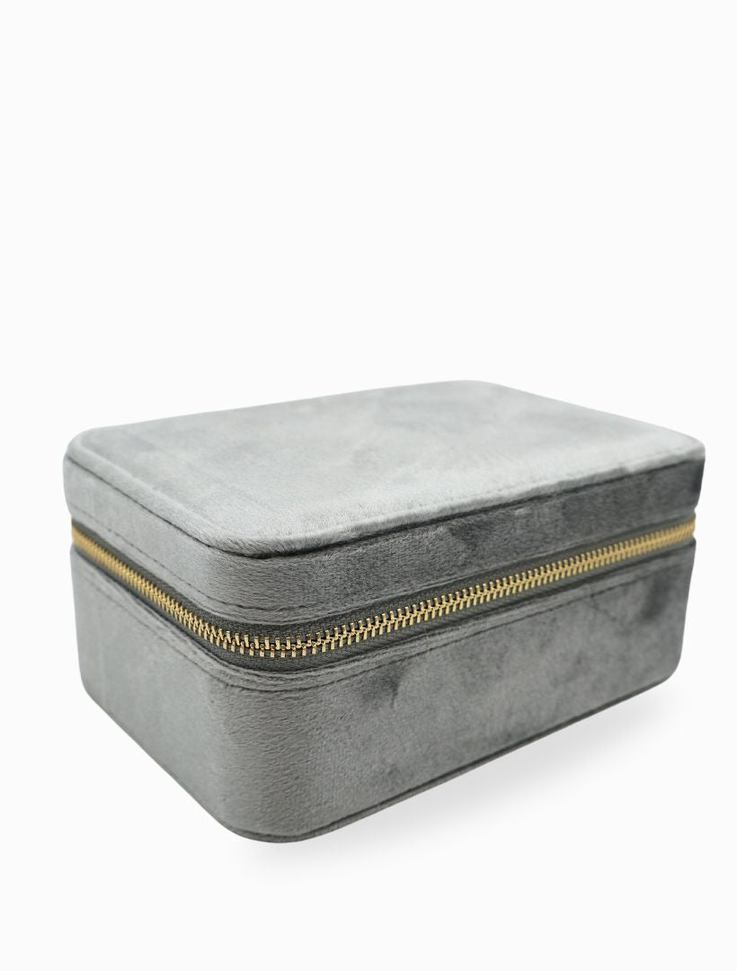 Rectangle Jewellery Case Silver - Zjoosh