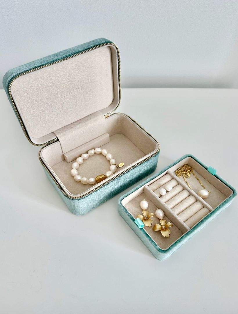 Rectangle Jewellery Case Sage