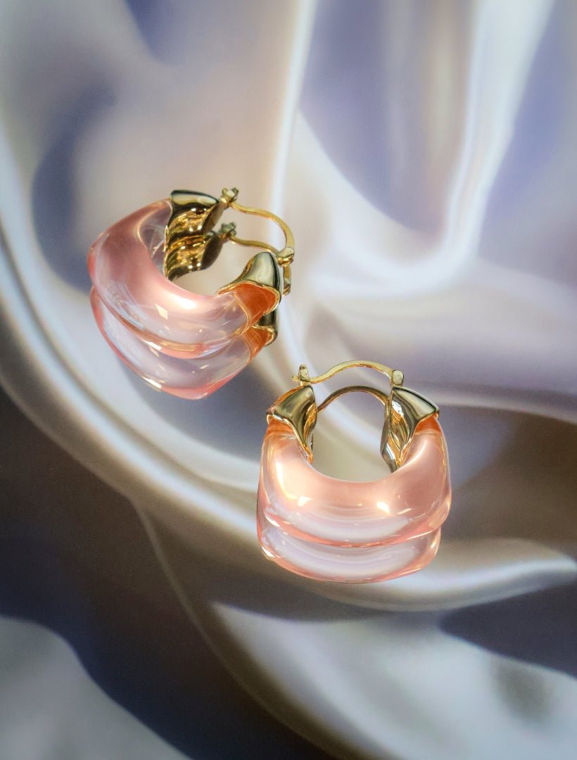 Resin Swing Hoops Pink - Zjoosh