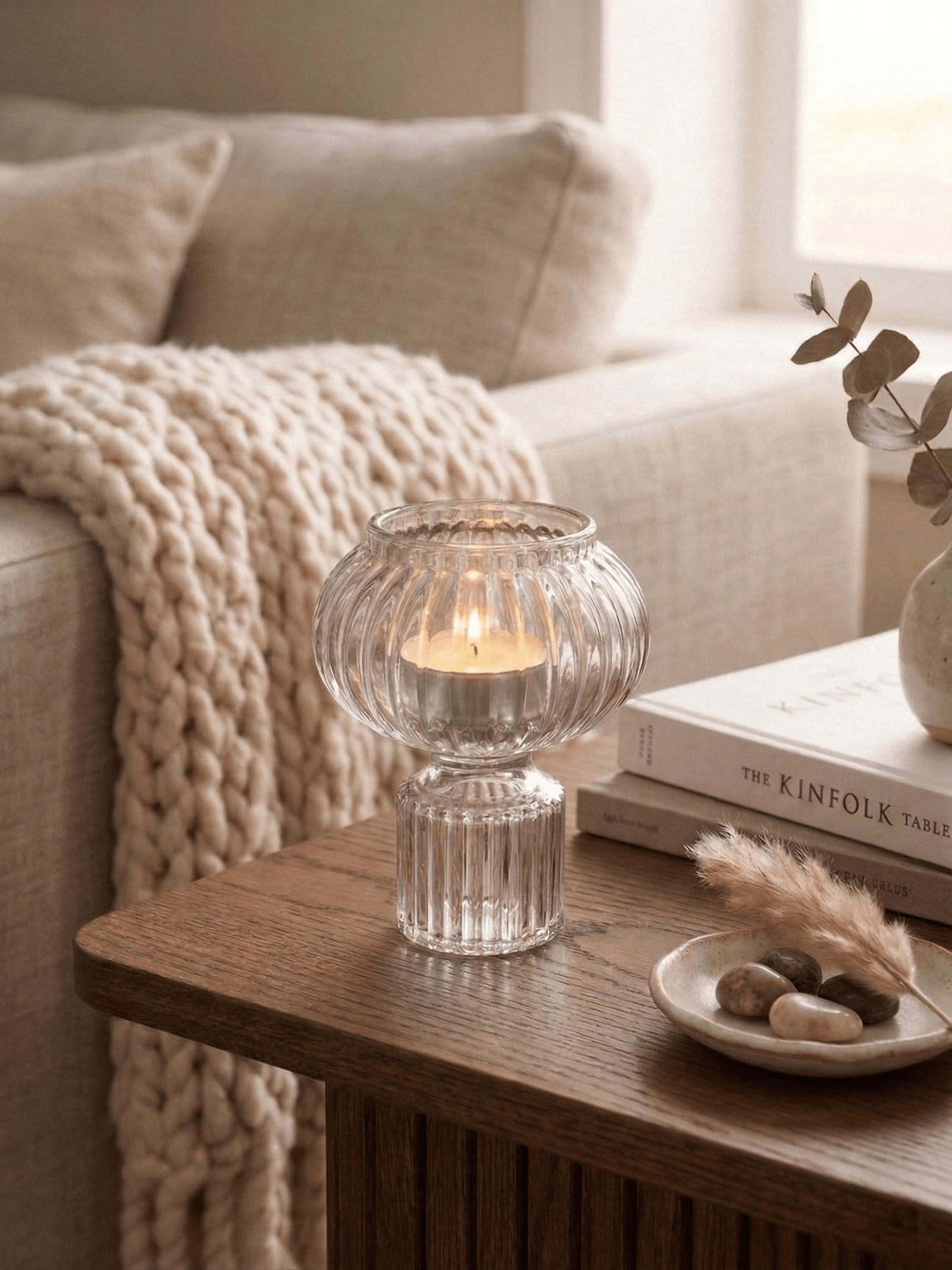 Reversible Bulb Candleholder Blush - Zjoosh