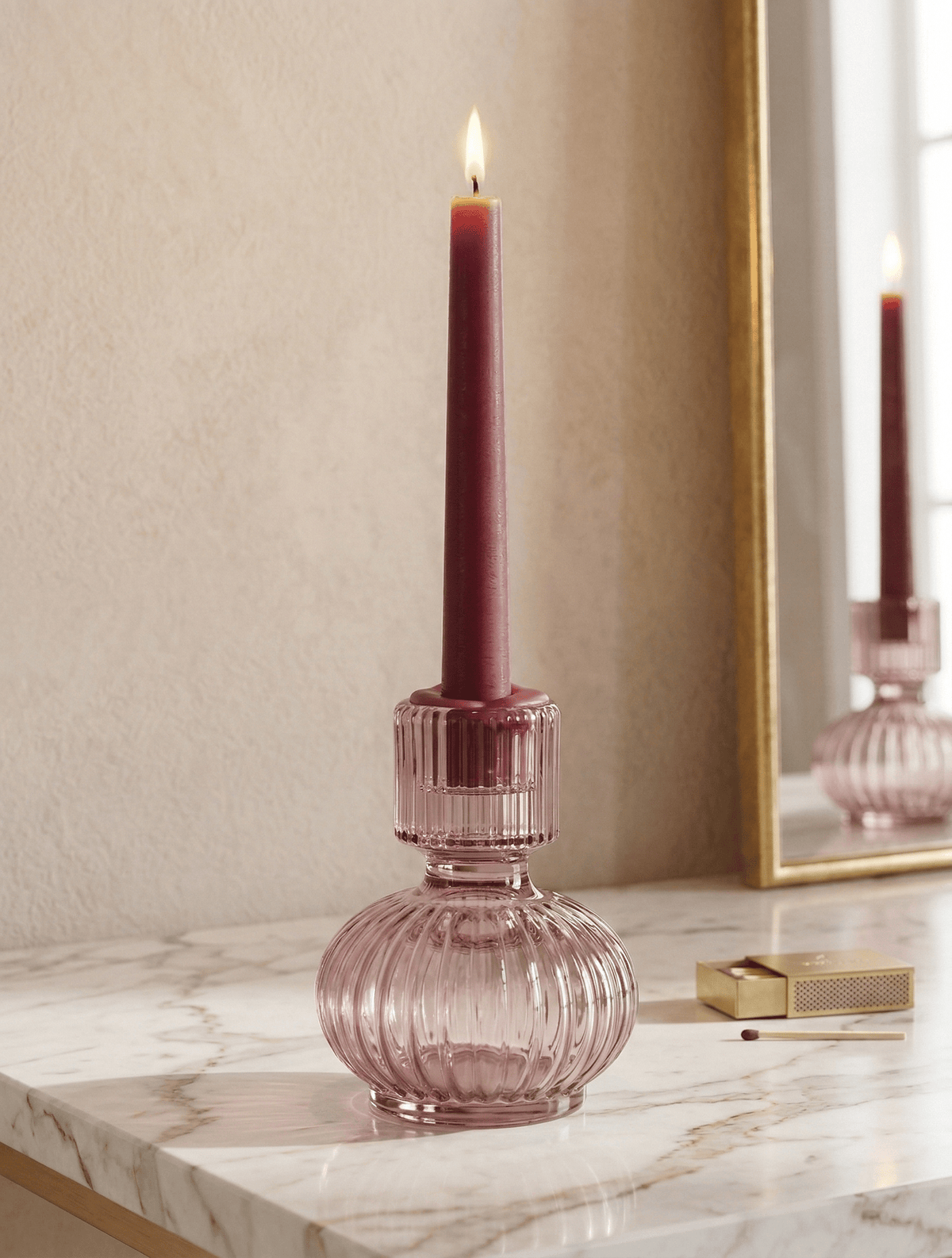 Reversible Bulb Candleholder Plum - Zjoosh