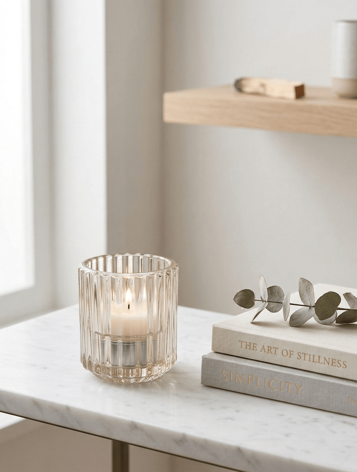 Reversible Ribbed Candleholder Blush - Zjoosh