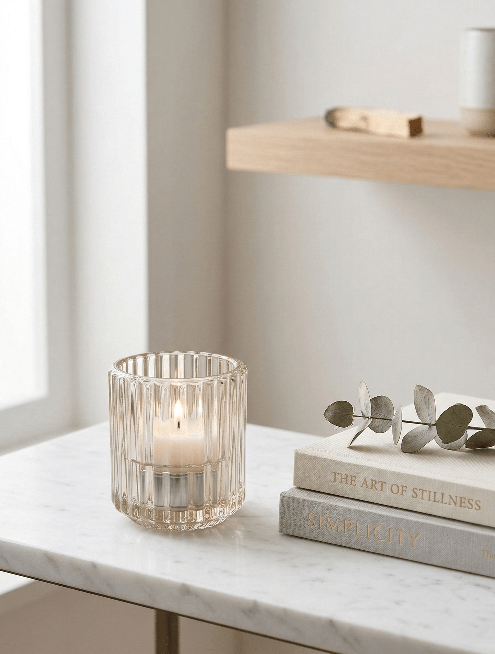 Reversible Ribbed Candleholder Blush - Zjoosh