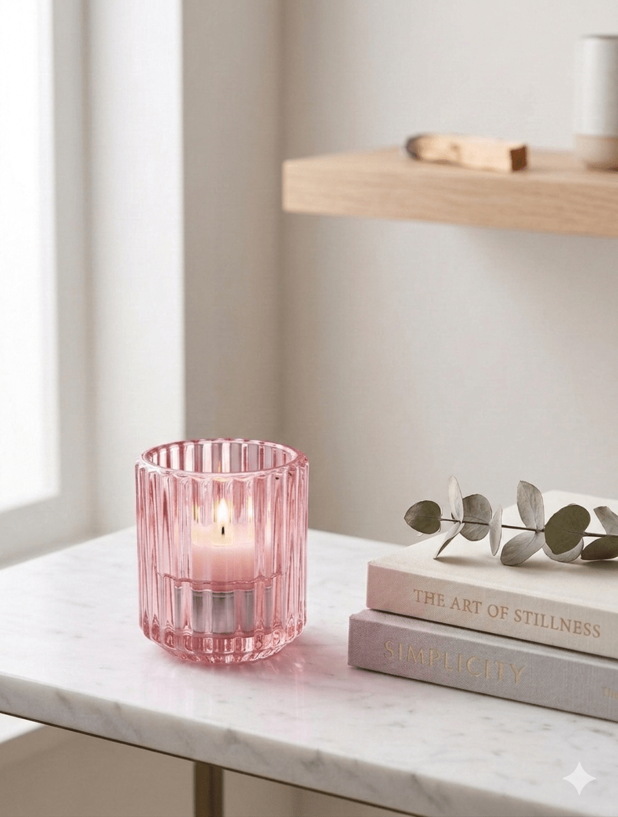Reversible Ribbed Candleholder Plum - Zjoosh