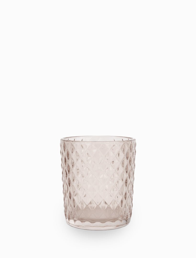 Ribbed Cup Tealight Holder Plum - Zjoosh