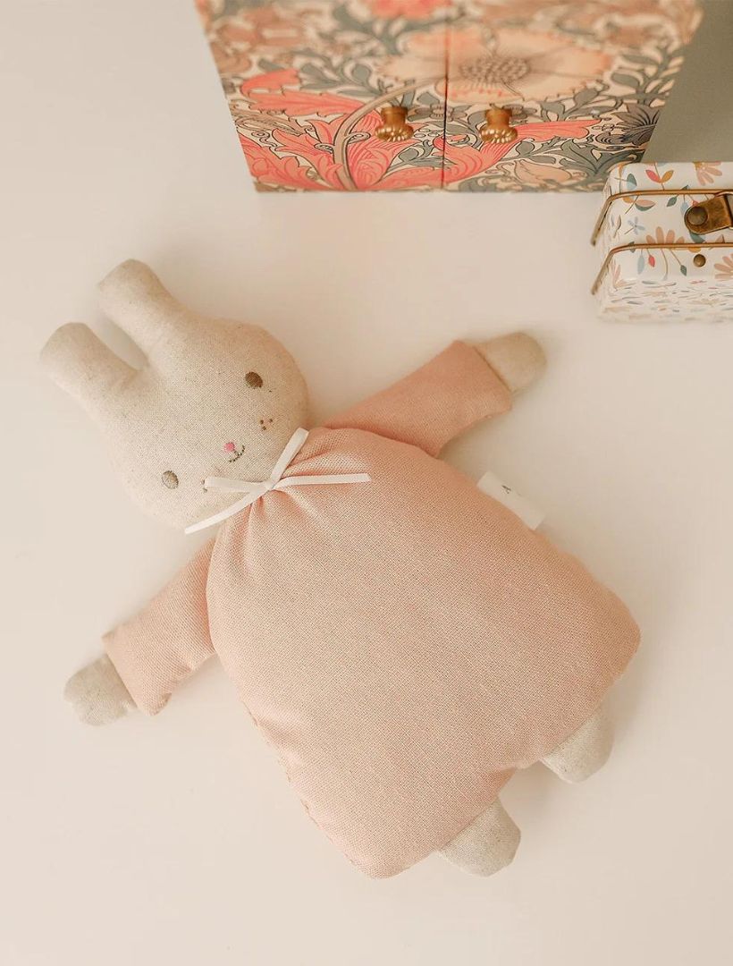 Riley Bunny Rattle Pink - Zjoosh