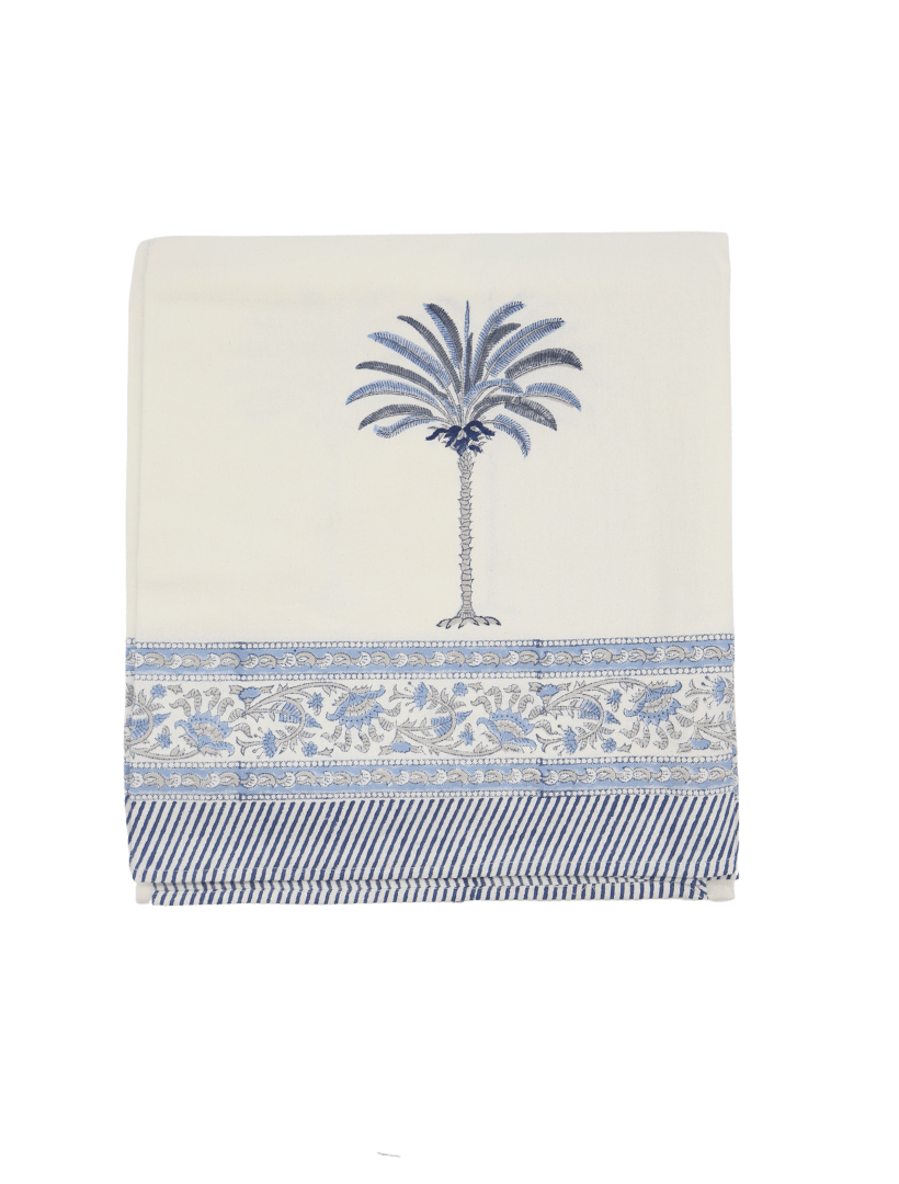 Ritchie Palms Tablecloth Blue (150cm x 320cm) - Zjoosh