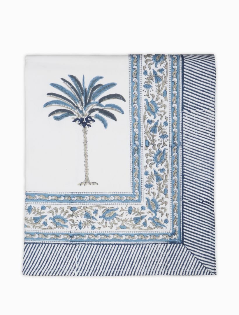 Ritchie Palms Tablecloth Blue (150cm x 320cm) - Zjoosh