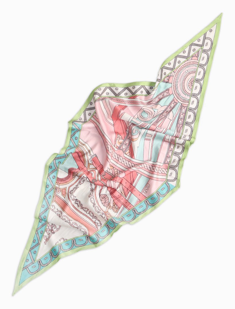 Riviera Scarf Pink Mint - Zjoosh