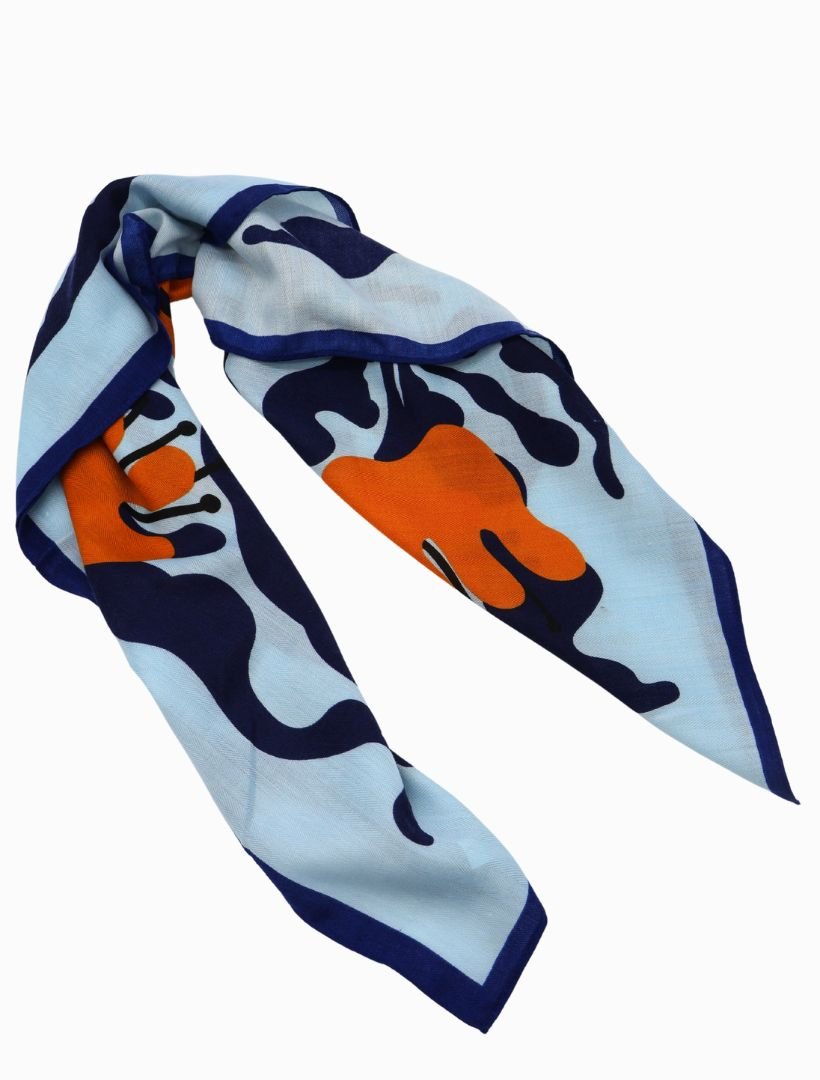 Rocco Scarf Blue - Zjoosh